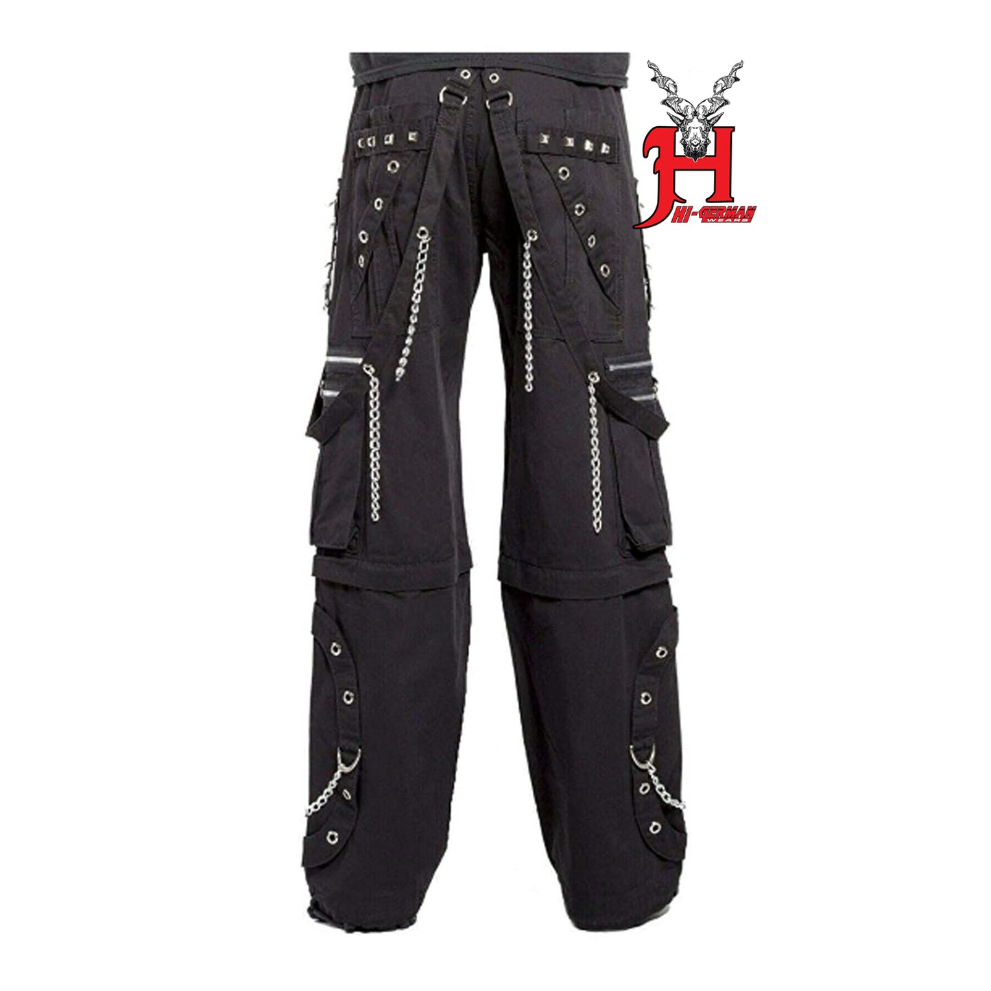 Tripp Men’s Electro trouser Rave Gothic Cyber Chain Goth Jeans Punk Rock Pants