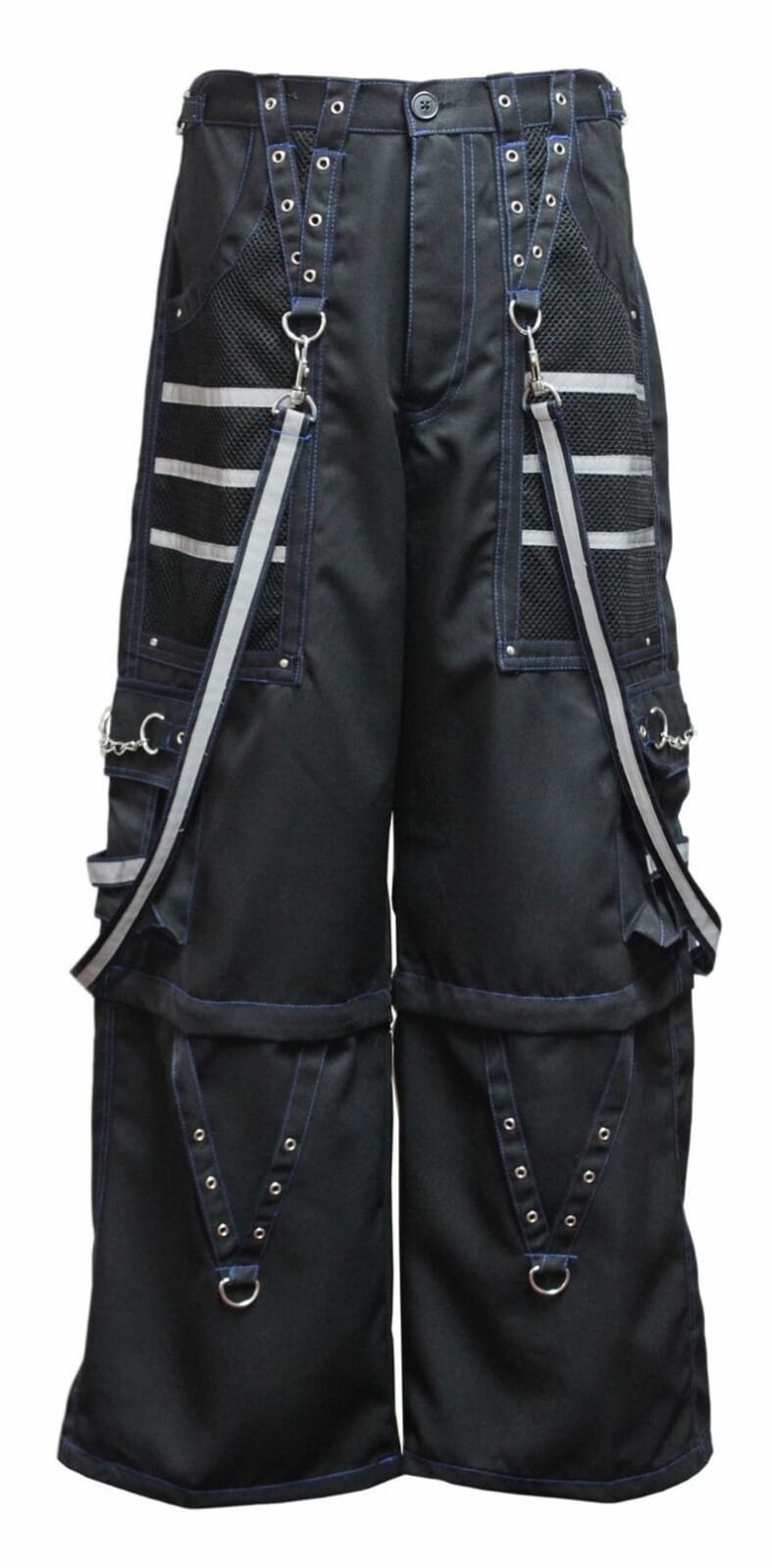Gothic Chain Wide leg Pants Women Oversize Low Rise Dark Academic Trousers 90s