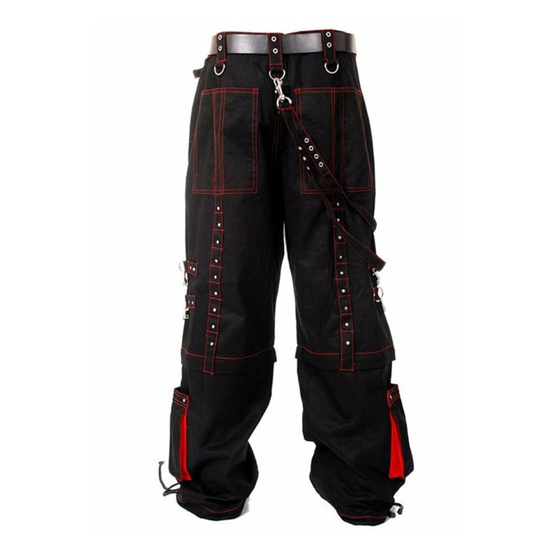Men Dead Threads Black Men's Trouser with Red Stitching