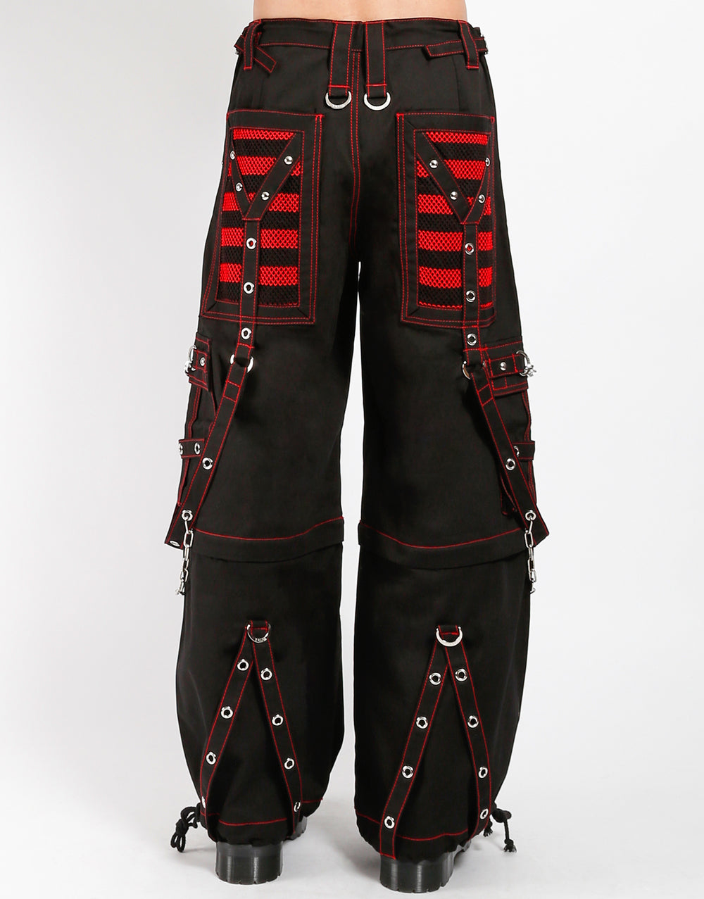 Men's Step Chains Pants Orange Straps, Men's fashion pants, Men's gothic pants