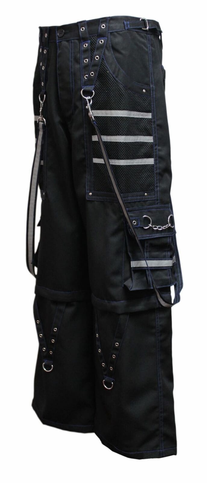 Gothic Chain Wide leg Pants Women Oversize Low Rise Dark Academic Trousers 90s