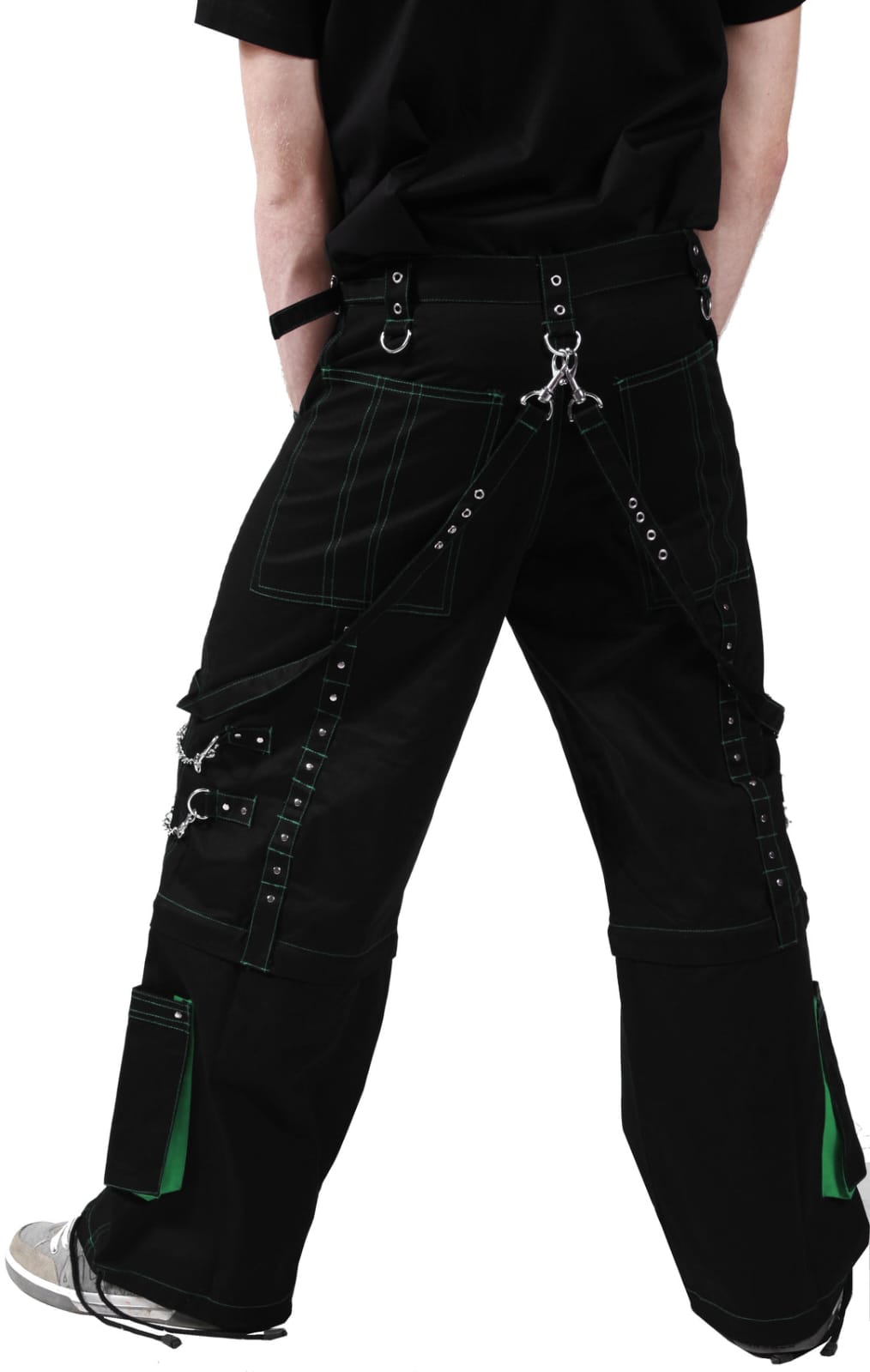 Tripp Men's Electro Trouser Rave Gothic Cyber Chain Goth Jeans Punk Rock Pants