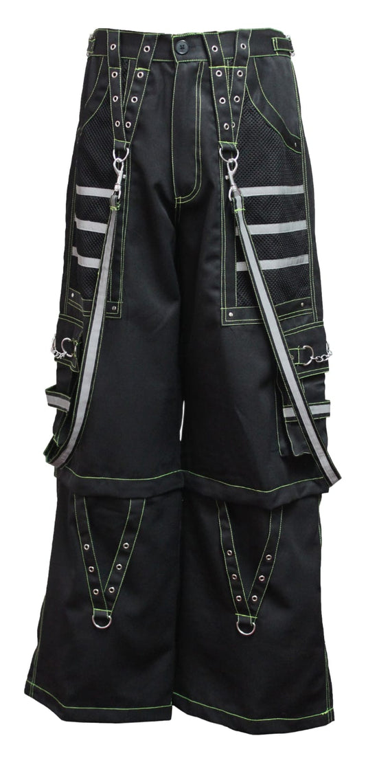 Gothic handmade Reflective Men Pant 6 pockets Punk Rock Trouser Pant Shorts