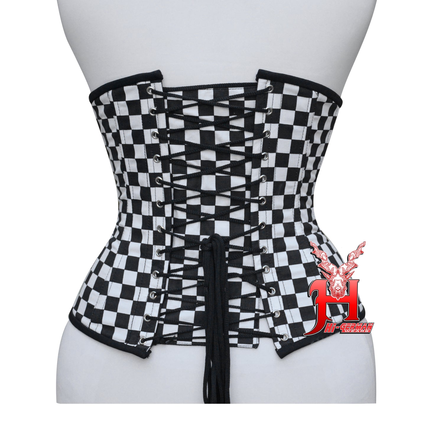 Unterbrustkorsett Damen – Black Cotton Underbust Corset / Corsage